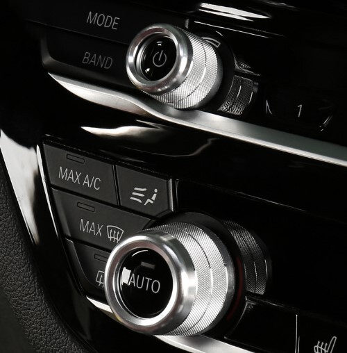 デザイン性UP♪ シルバー エアコン ダイヤル カバー BMW G30 523d 523i 530i 530e 540i M550i xDrive Mスポーツ 5シリーズ セダン拍卖