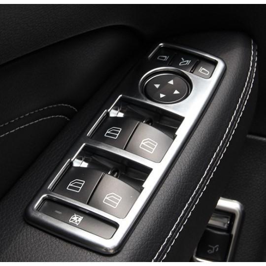 高品格♪ メルセデス ベンツ サテンシルバー ウインドウスイッチ カバー X204 GLK350 エディションシュヴァルツ GLKクラス拍卖