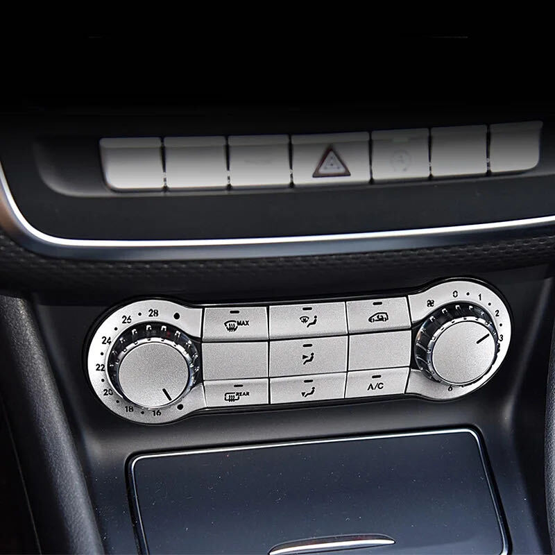 高品格♪ ベンツ サテンシルバー エアコン コントロール スイッチ パネル カバー W246 B180 B250 4マチック スポーツ Bクラス 前期拍卖