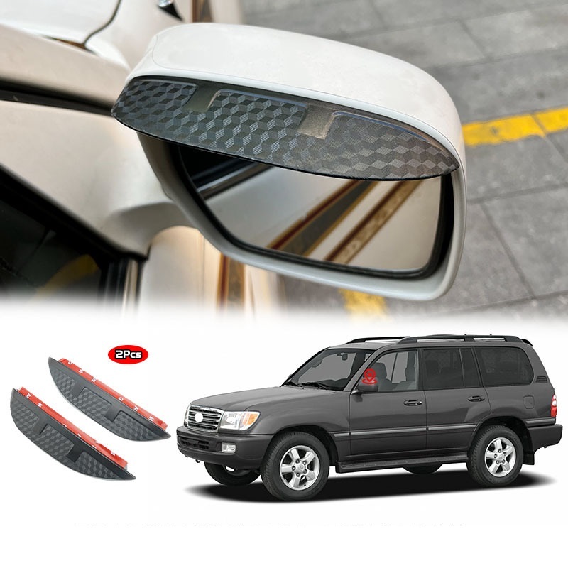 スポーティ全開♪ カーボン ルック ドアミラー バイザー ランドクルーザー 100 ランクル HDJ101K UZJ100W VX VXリミテッド シグナス拍卖