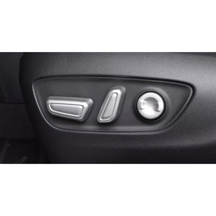 高品格♪ サテンシルバー シートスライダー パワーシート スイッチ カバー プリウス 50系 ZVW50 ZVW51 ZVW55 E S A プレミアム拍卖