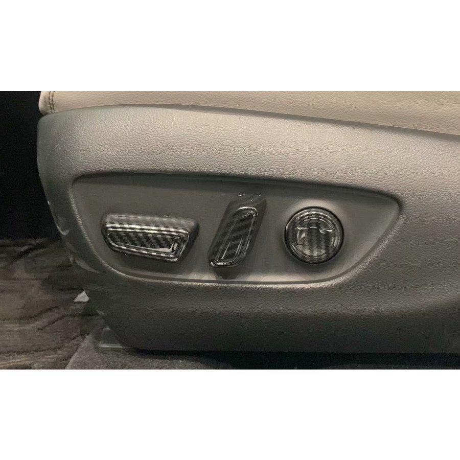 スポーティ全開♪ カーボン ルック シートスライダー パワーシート カバー アルファードハイブリッド 40 系 ハイブリッドZ エグゼクティブ拍卖