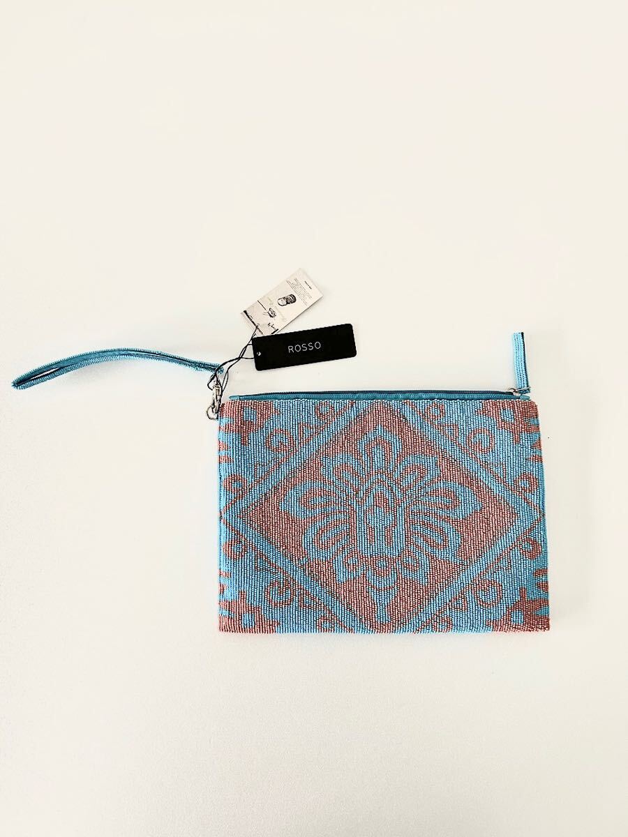 【未使用】Sandawana Opera スパンコール クラッチバッグ ポーチ ROSSO購入拍卖