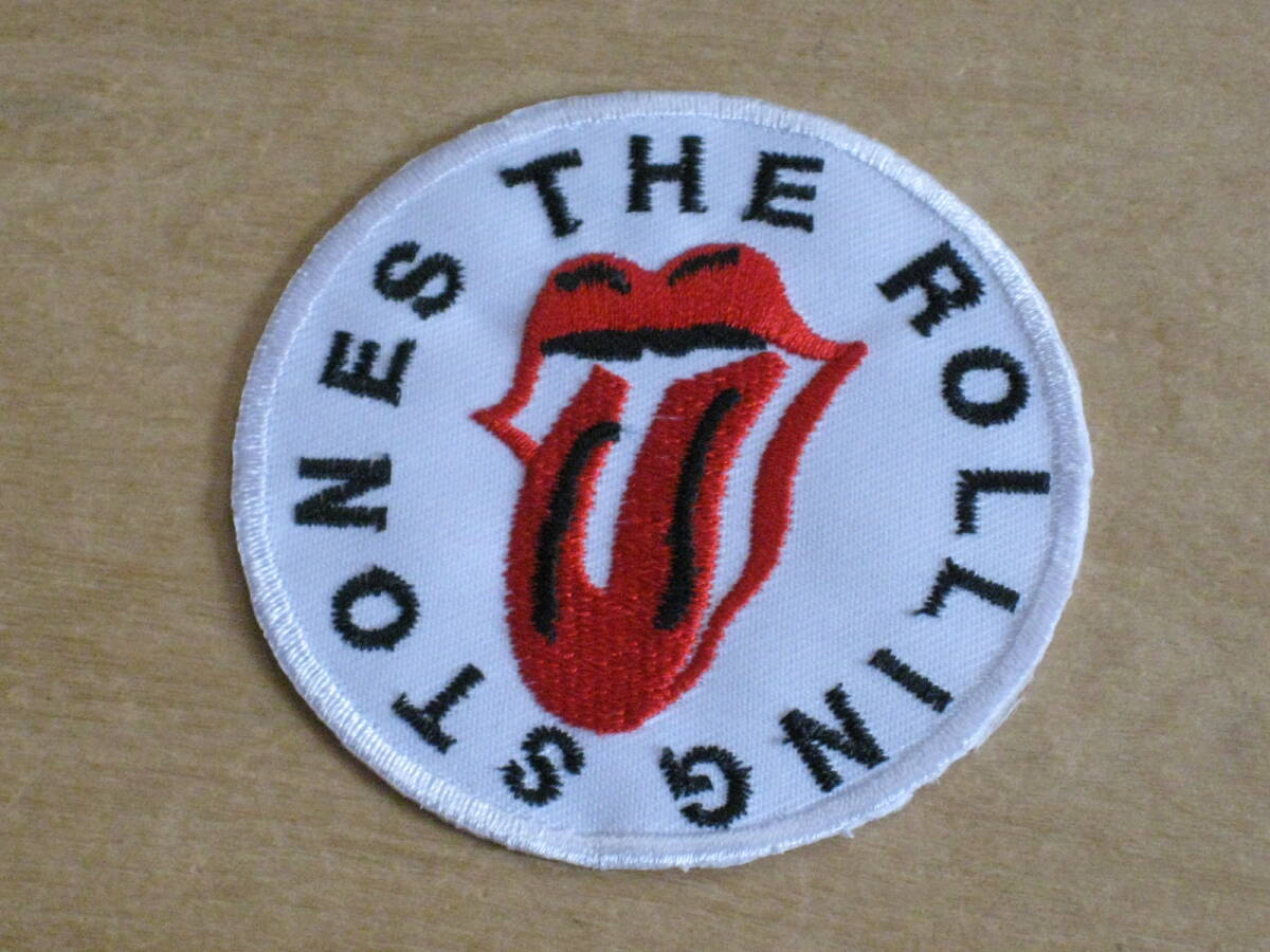 ローリングストーンズ 丸型 円形 アイロン刺繍 ワッペン 直径:約7cm 送¥85~ 拍卖