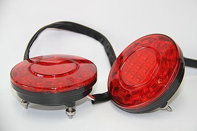 Groupstar LED 丸型防水テールライト ランプ 左右セット 100mm外径 10-30V 拍卖