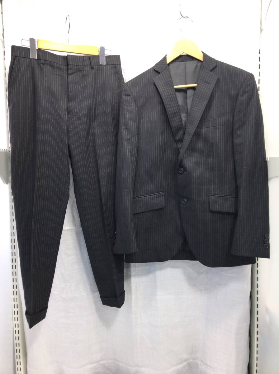 JOURNAL WORKS ジャーナルワークス スーツ ストライプ シングル 90Y4 ブラック A18拍卖