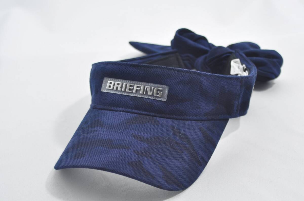 coco 未使用品【値下げ】ブリーフィング BRIEFING サンバイザーフリー ネイビー/カモフラ 紺 後ろリボン レターパックプラス発送可 77364拍卖