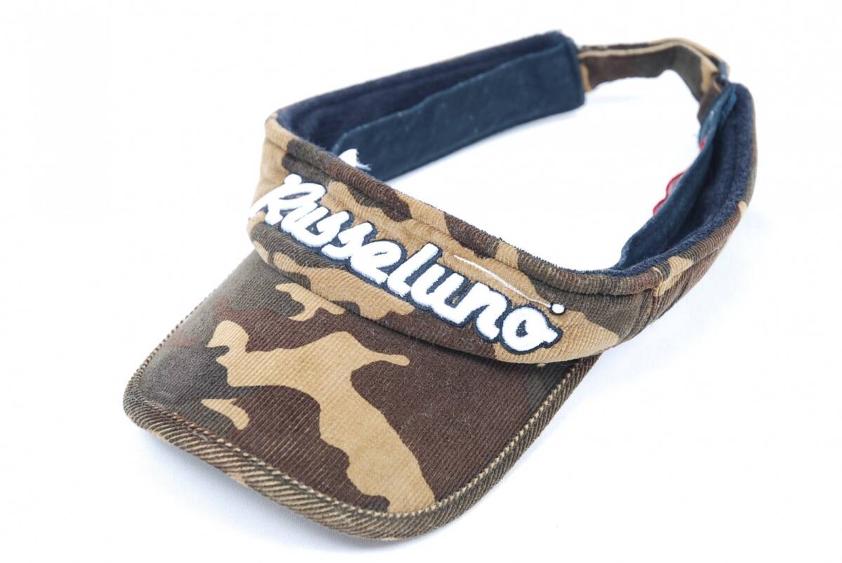 coco 中古【値下げ】 ラッセルノ RUSSELUNO サンバイザー ブラウン系/カモフラ柄 茶 レターパックプラス発送可 83514拍卖