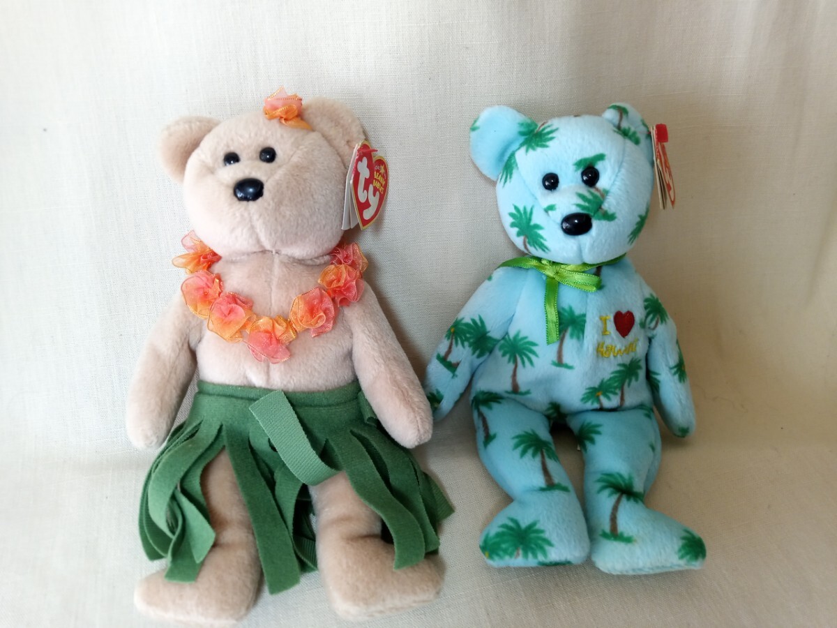 11070 ★★ Ty ぬいぐるみセット くま ハワイ拍卖