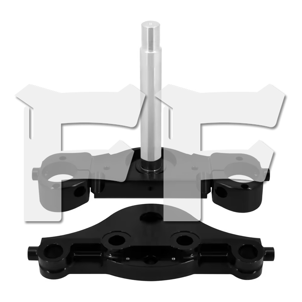 ハーレー ツーリング 97-13 ホイールトリプルツリーキット トリプル ツリー クランプ バー 21 23 11度 ブラック パーツ カスタム拍卖