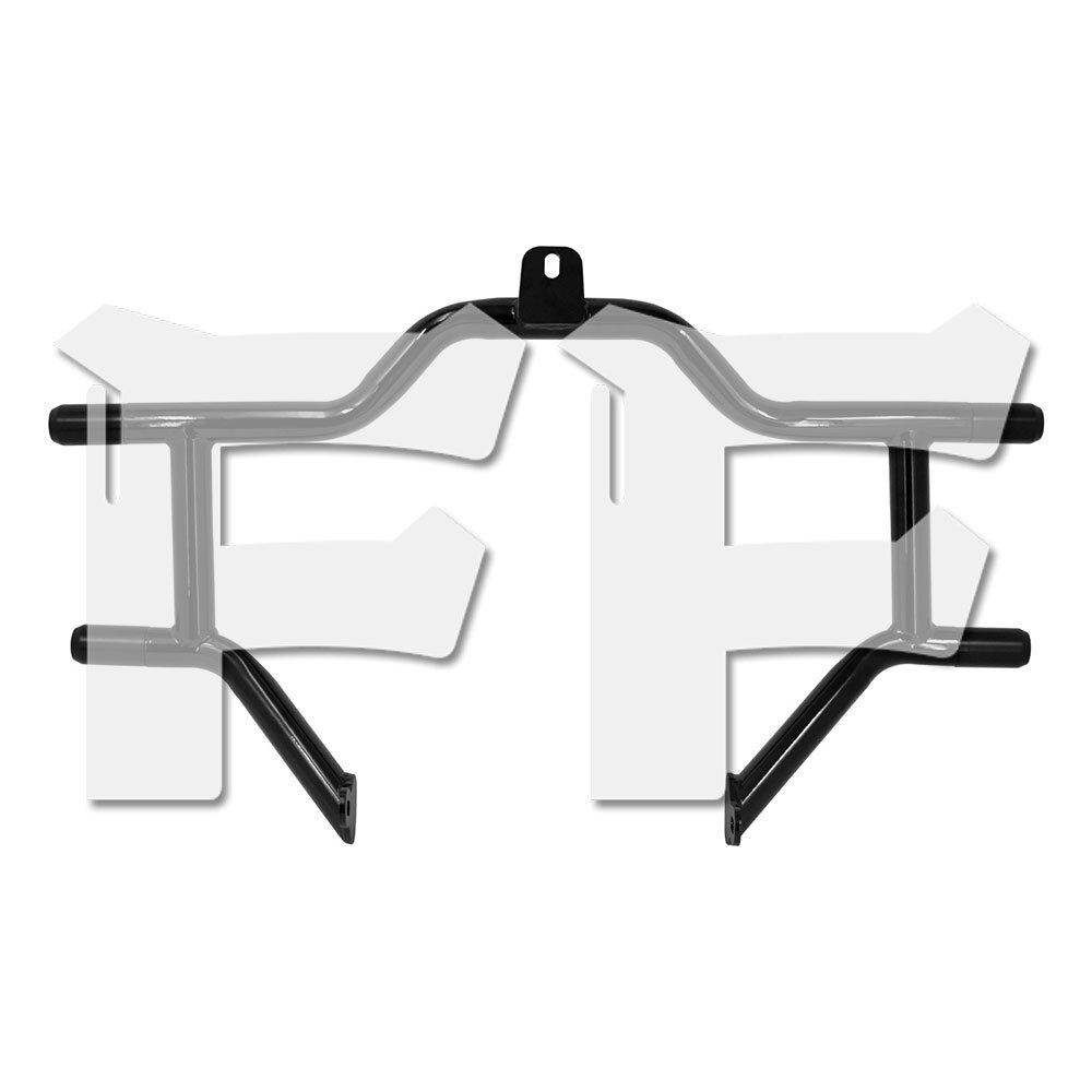 ハーレー ツーリング 09-24 エンジンガード クラッシュバー フレームガード 防衝撃 落下防止ガード 車体保護ブラック パーツ拍卖