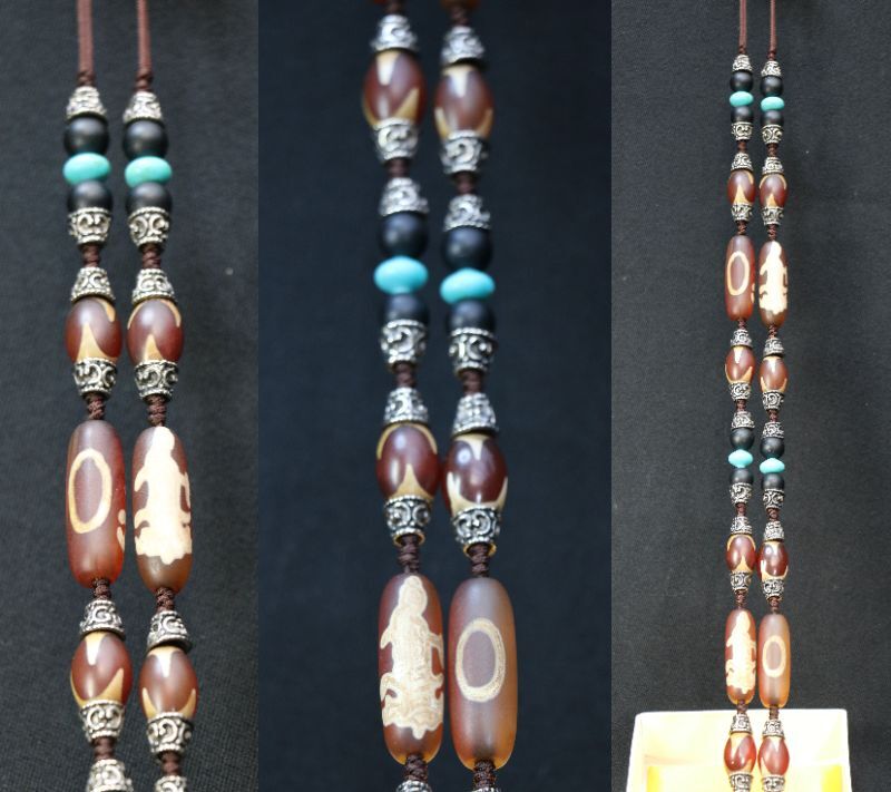 紅玉髄天珠 「ネックレス」15眼 美品 拍卖