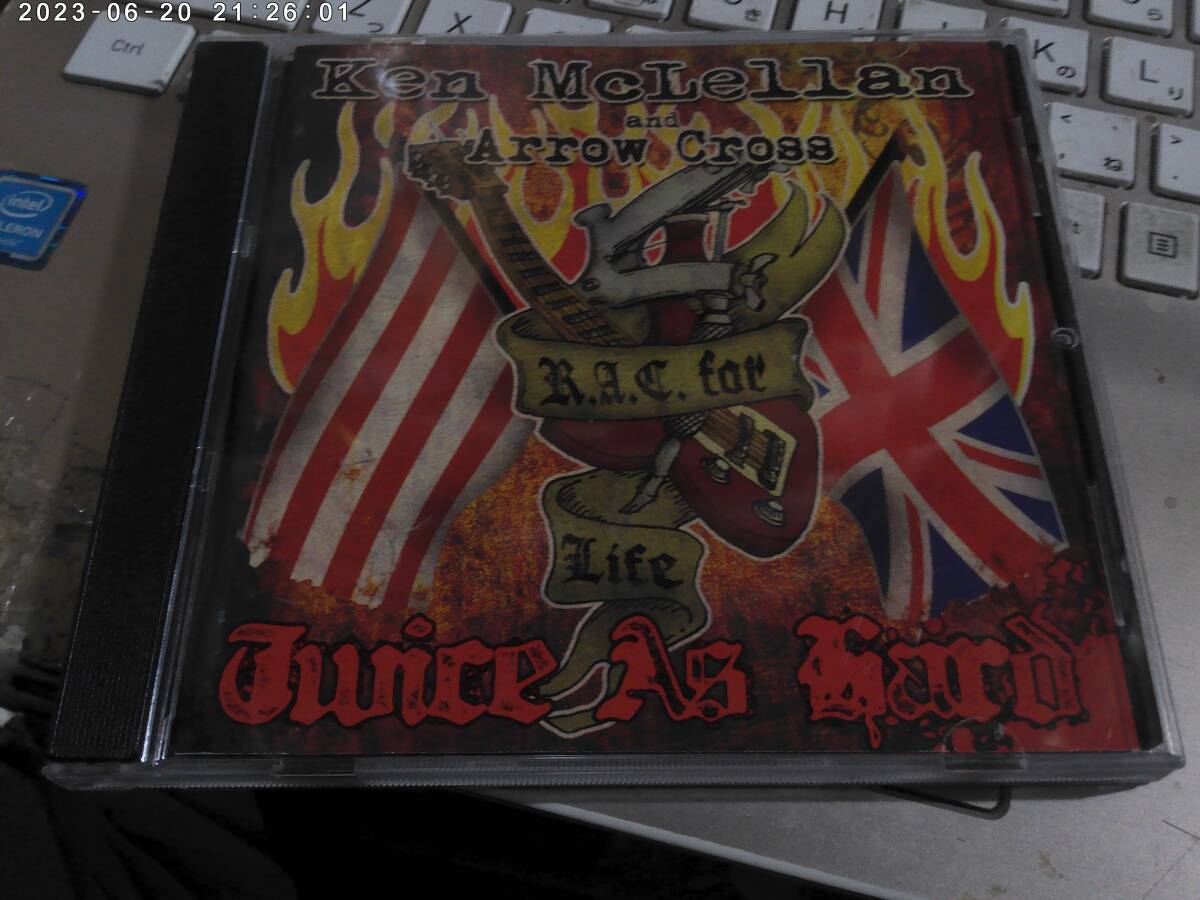KEN McLELLAN and ARROW CROSS / TWICE AS HARD ハンガリー盤CD Bound For Attack Brutal Attack Dragon Lance Betrayed Wolf SKREWDRIVER拍卖