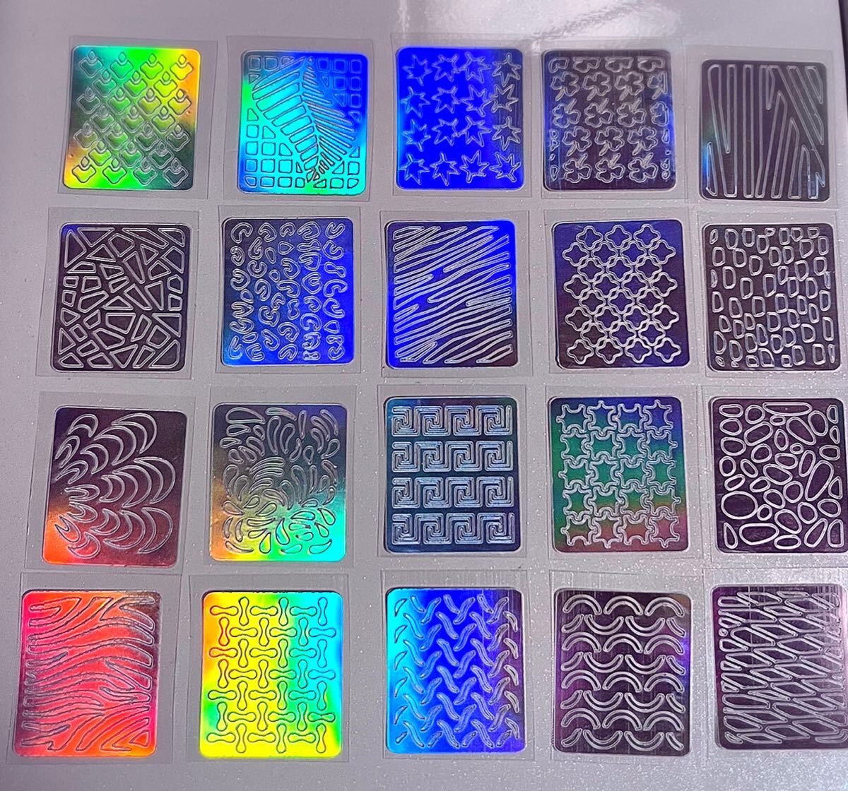 簡単 20種 セット ネイルアート シール ステンシル 和柄 大量 まとめ売り ネイルシール プレート コスプレ 仮装 クローバー アニマル柄 葉拍卖