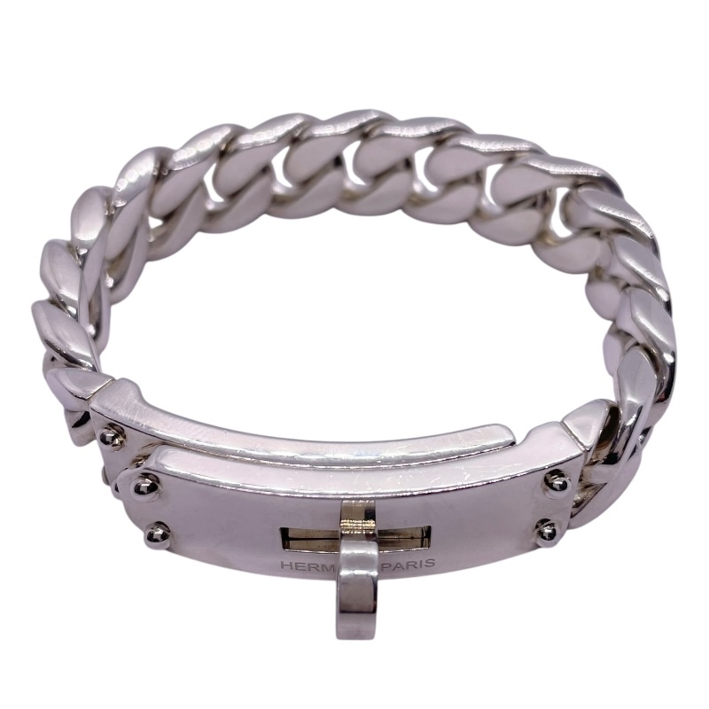 エルメス HERMES ケリーグルメットブレスGM シルバー925 ジュエリー 中古拍卖
