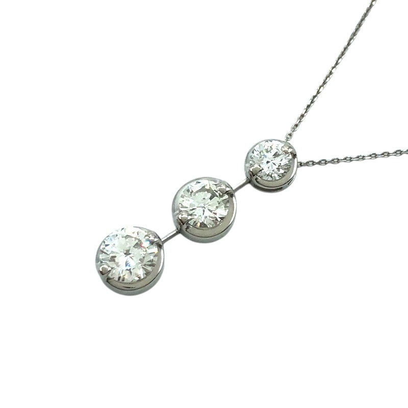 ダイヤモンドネックレス Pt900プラチナ ダイヤモンド ジュエリー 中古拍卖