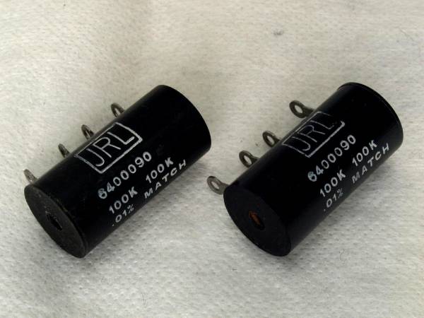 即決 JRL 100Kohm + 100Kohm 0.01% 2個 精密 巻線抵抗拍卖