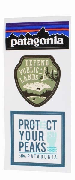 訳有 希少 パタゴニア ステッカー シート フィッツロイ PROTECT YOUR PEAKS DEFEND PUBLIC LANDS 3種セット PATAGONIA シール 非売品 新品拍卖