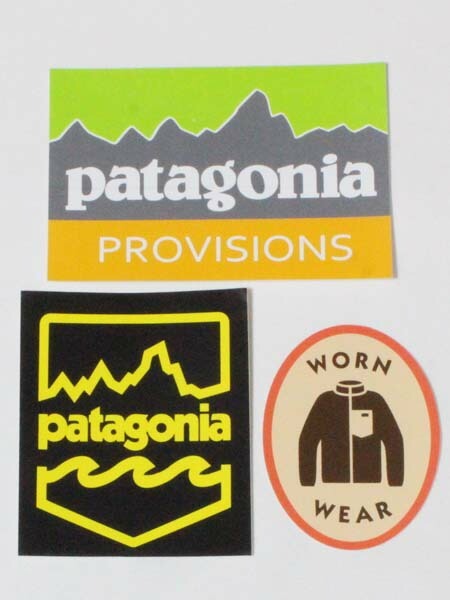 訳あり パタゴニア ステッカー 3種セット PATAGONIA STICKERS SET プロビジョンズ WORN WEAR レトロX バッジ シール ネコポス 新品拍卖