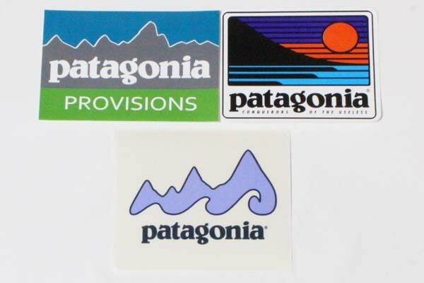 訳あり パタゴニア ステッカー 3種セット PATAGONIA STICKERS SET プロビジョンズ アップアンドアウト サーフ 波 シール ネコポス 新品拍卖