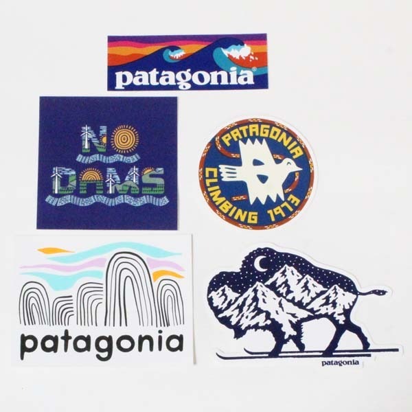 訳あり パタゴニア ステッカー 5種セット PATAGONIA STICKERS SET ボードショーツロゴ フィッツロイ ダム ピースオファリング シール 新品拍卖