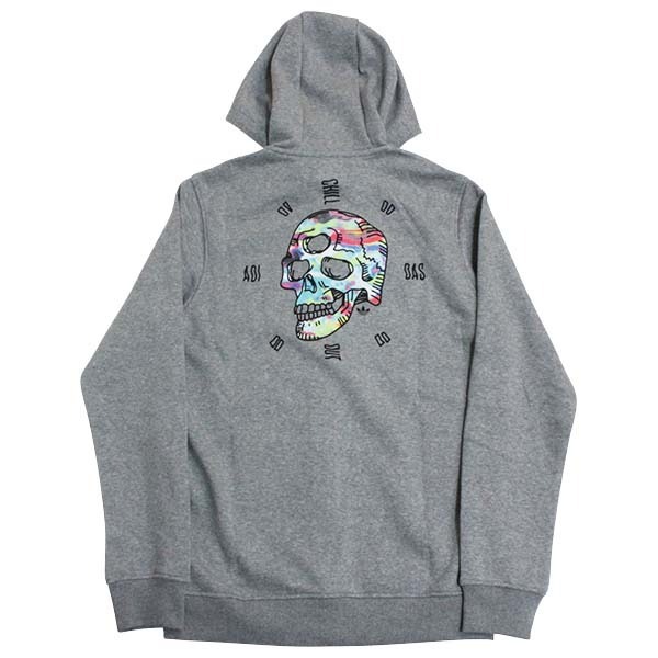 希少 デッドストック アディダス M オリジナルス フルジップ スカル スウェット フーディ ADIDAS ORIGINALS パーカー 骸骨 新品拍卖