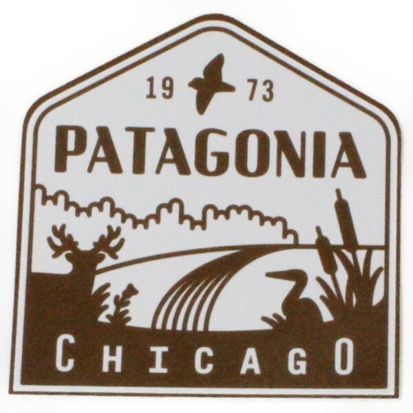 パタゴニア ステッカー シカゴ イリノイ スペシャル 茶 PATAGONIA CHICAGO ILLINOIS STICKER 海外 店舗 限定 アメリカ USA 州 シール 新品拍卖