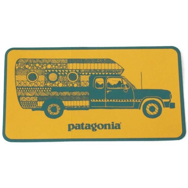 訳あり パタゴニア ウォーン ウェア トラック デリア キャンペーン ステッカー 黄色 PATAGONIA Worn Wear 非売品 車 シール コレクション拍卖
