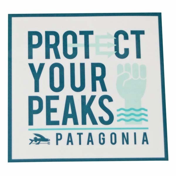 パタゴニア プロテクト ユア ピークス ステッカー 光沢 Patagonia PROTECT YOUR PEAKS トライデントフィッシュ 飛魚 魚 シール デカール拍卖