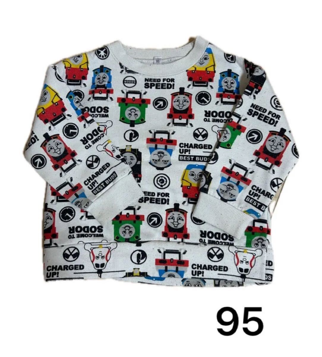 トーマス柄 トレーナー カットソー 裏起毛 こども服 キッズ 95 男の子拍卖