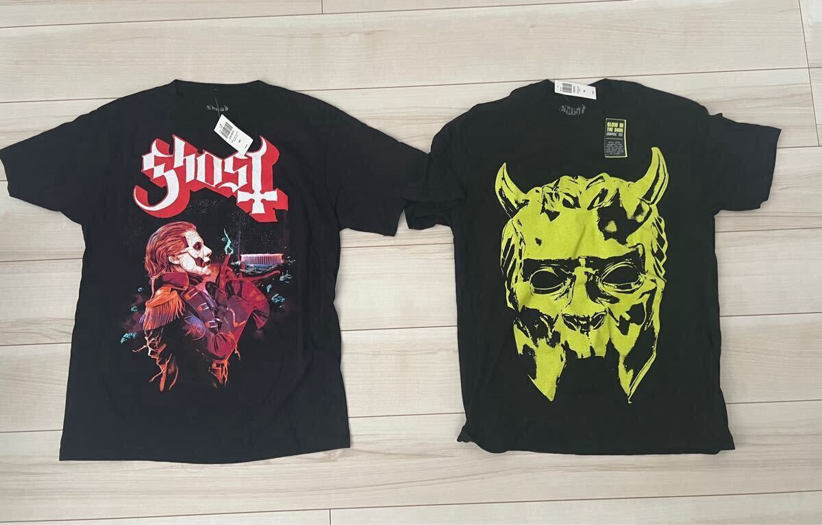 ゴーストバンドシャツ ゴースト B.C. バンドグッズ Ghost Band Merchandise T Shirt Papa Emeritus Rock Metal Tシャツ M サイズ拍卖
