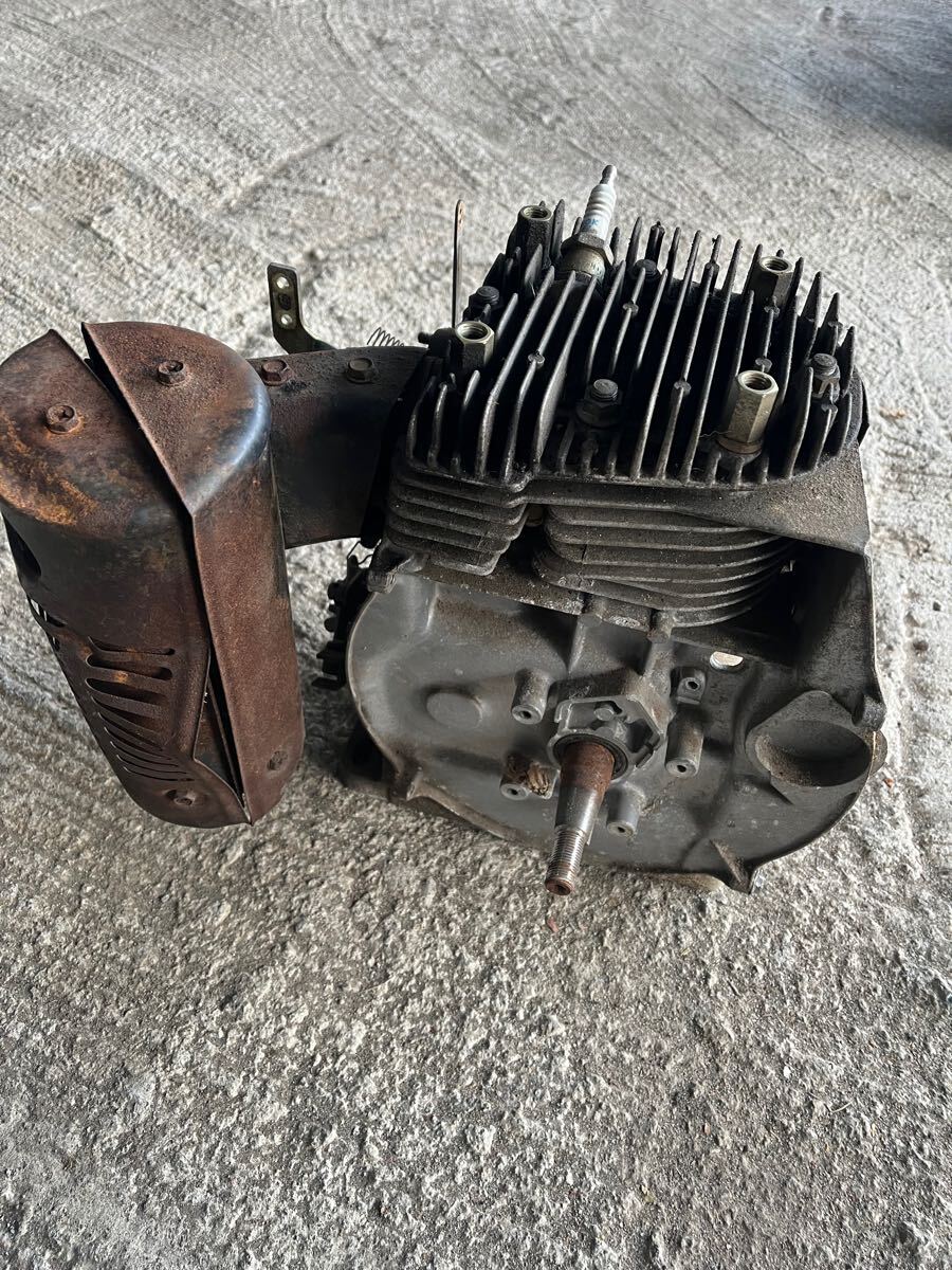 ガソリンエンジン ポンプ 動噴 管理機 エンジン部 圧縮あり 動作未確認 部品取り ジャンク取扱 シバウラ GED25RE GEF25RE拍卖