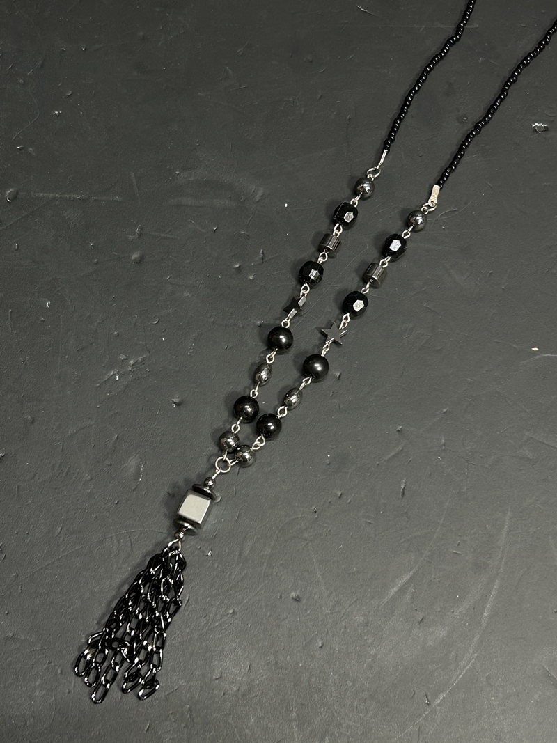 ● コレクター必見 ビンテージ ネックレス ブラック 黒 レディース 女性 ペンダント ファッション 小物 コレクション my24拍卖