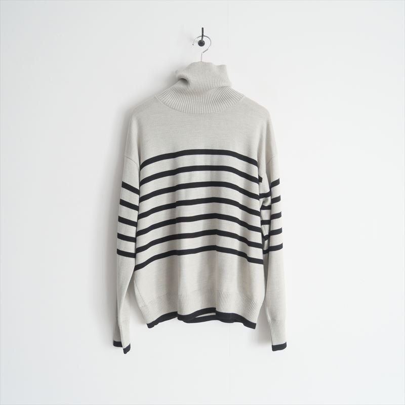 2024AW / GALERIE VIE ギャルリーヴィー / ウーステッドウール タートルネックプルオーバー ニット / 23024402714 / 2501-0249拍卖