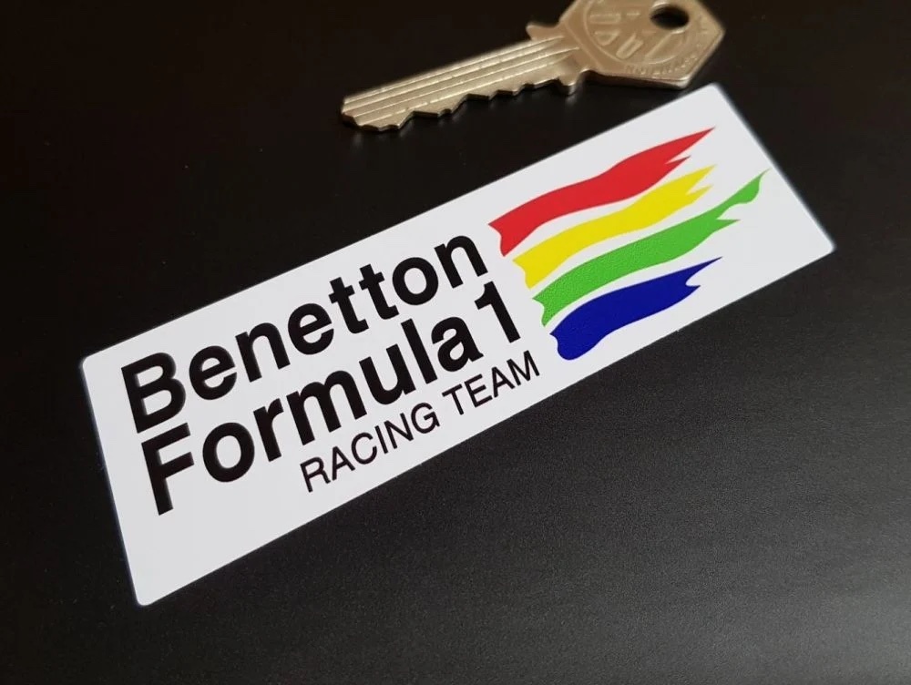 Benetton Formula 1 105mm × 35mm 車 バイク ステッカー デカール 送料無料拍卖