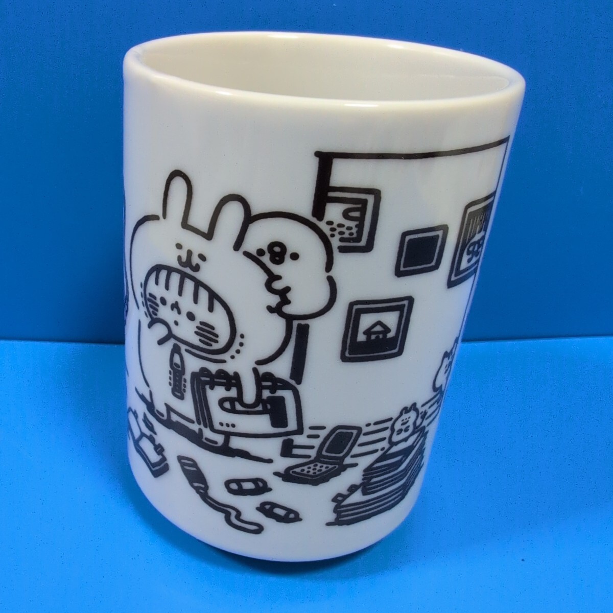 ★カナヘイ★ピスケ&うさぎ★カナヘイ展★【小動物がみた15年とこれから】★限定★湯のみ★レア♪拍卖