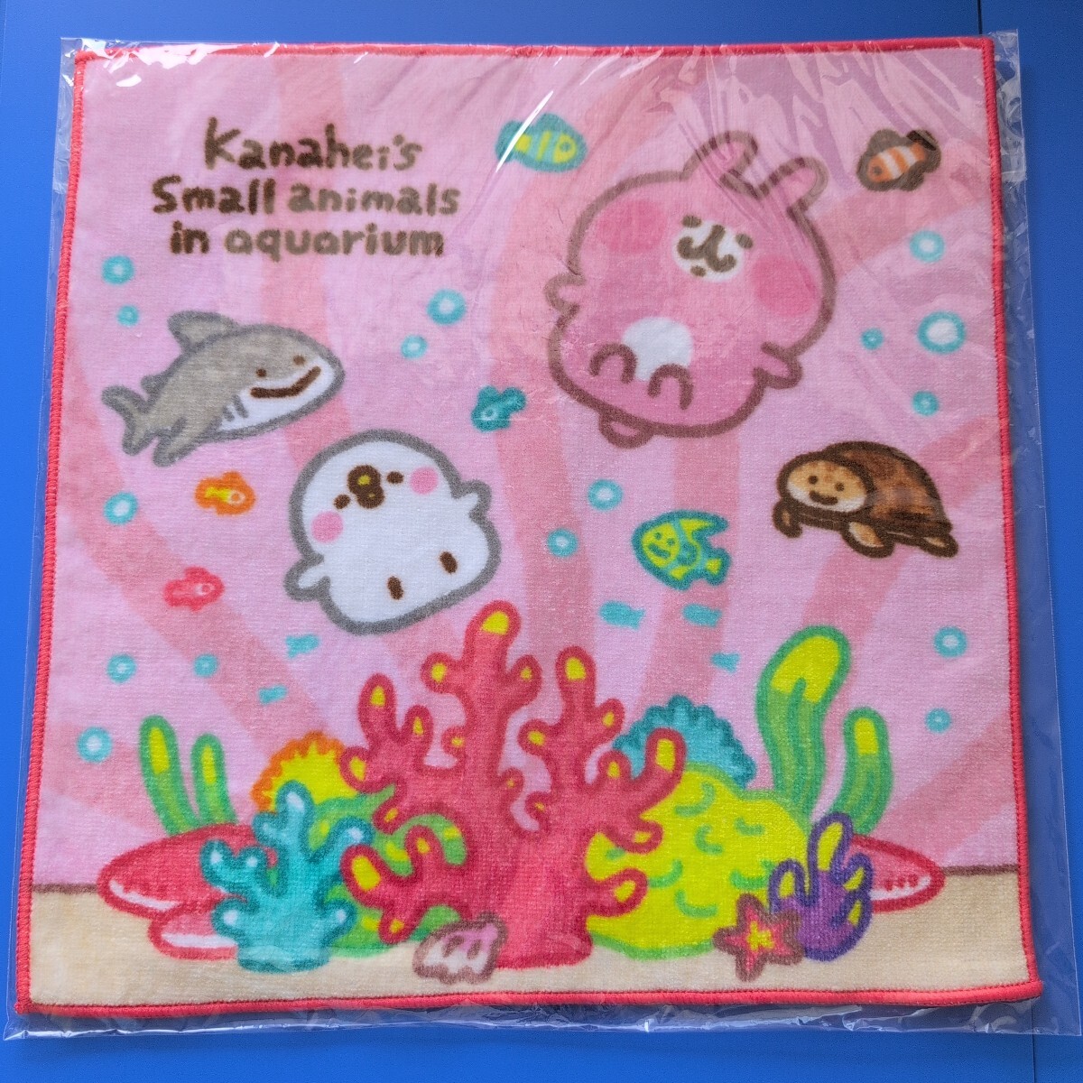 ★カナヘイ★ピスケ&うさぎ★【水族館】コラボ限定★ミニタオル★サンゴ★激レア♪拍卖