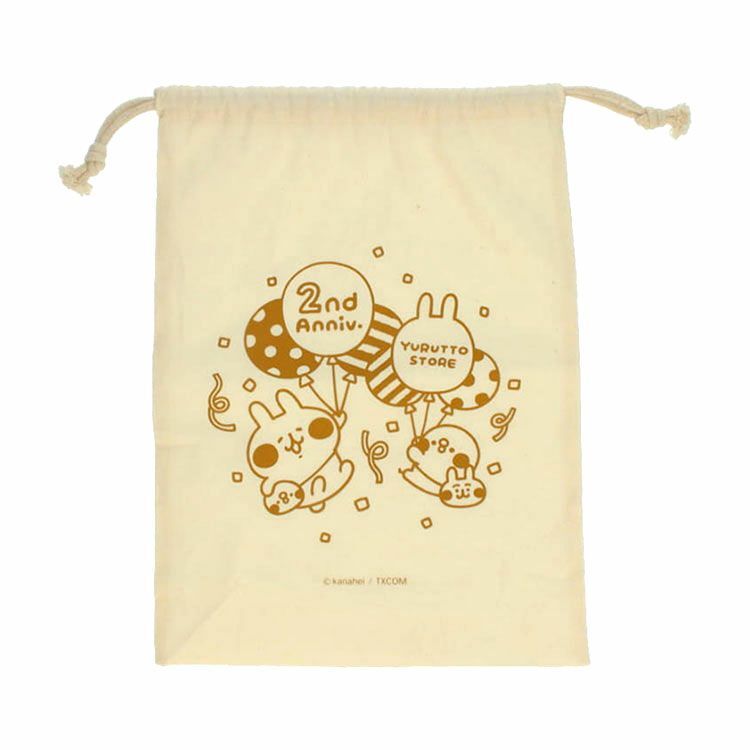 ★カナヘイ★ピスケ&うさぎ★【ゆるっとストア オリジナル】★ゆるっとストア2周年アニバーサリー★限定デザイン★巾着★激レア★拍卖