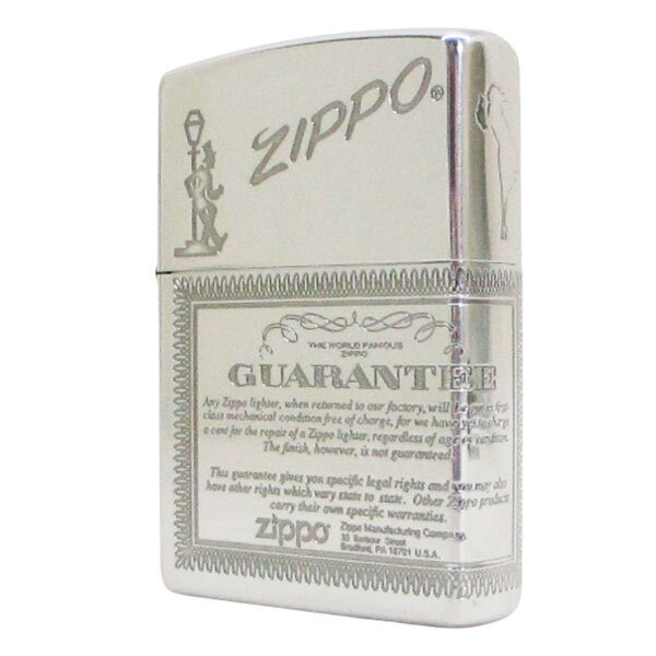 ジッポー オイルライター 1201S883 ギャランティー SV 2面加工 エッチング ニッケルイブシ/送料無料メール便拍卖