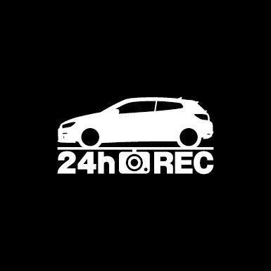 【ドラレコ】フォルクスワーゲン シロッコ【13C系】前期型 24時間 録画中 ステッカー拍卖