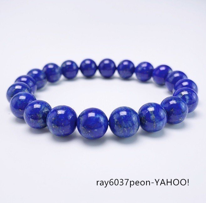メンズ ブレスレット ラピスラズリ 11mm 高級 天然石 希少 クリスタル カラーストーン 紳士 アクセサリー拍卖