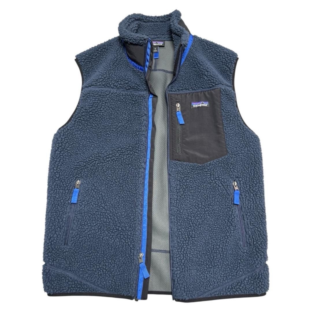 極美品 19AW パタゴニア レトロX ベスト ネイビー キッズM / シャツニットパンツパーカースウェットブルゾンジャケットコート拍卖