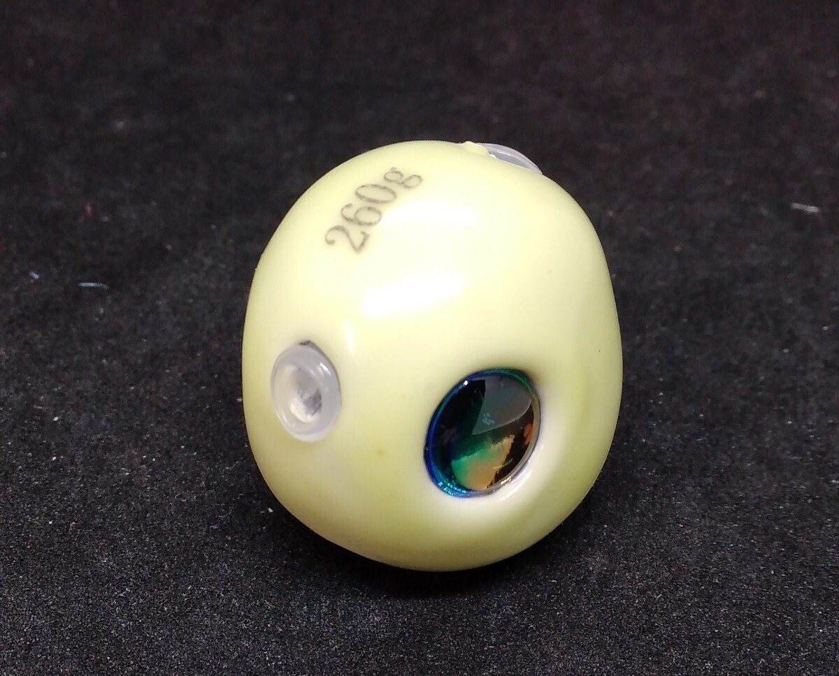 260g1個 グロー タングステンヘッド 鯛ラバ 安全の保護チューブ付き ジギング 最高品質 高含有量 キラキラeye 国内発送拍卖