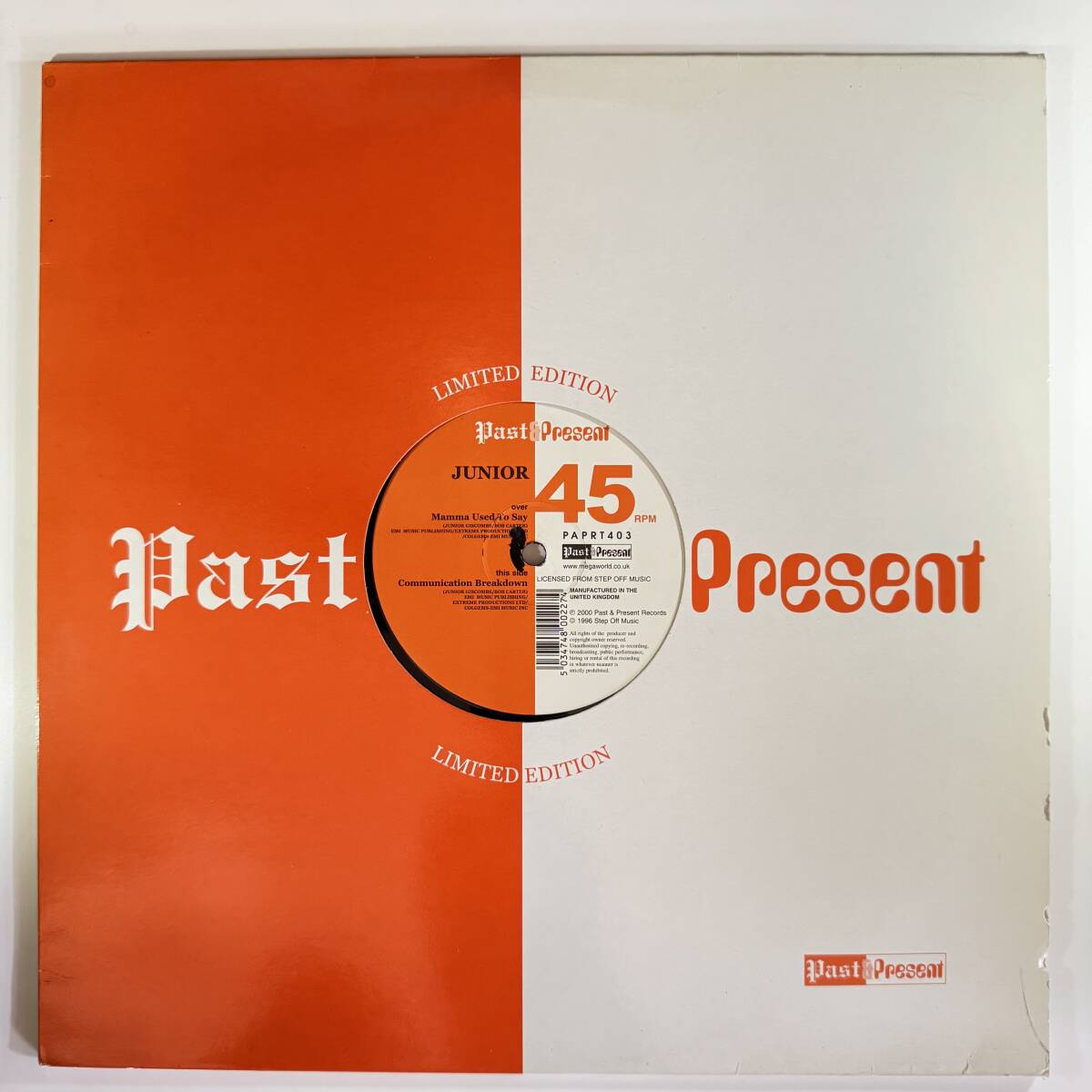 Junior - Mamma Used To Say / Communication Breakdown拍卖