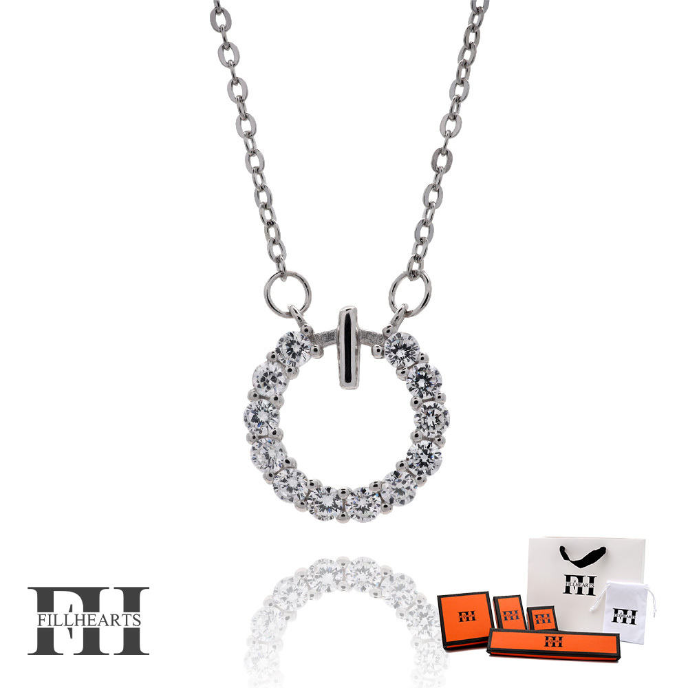 FILL HEARTS ネックレス シルバー Silver Ring リング 輪 ジルコニア 金属アレルギー対応 シルバー925拍卖