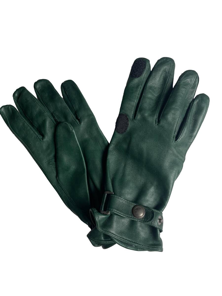 目玉品!3,3万 / MEROLA ローマの至宝 メローラ傑作 手袋 しなやかで最上質なレザーを吟味 上質 ラムナッパスキン ビリヤードグリーン/9(LL拍卖