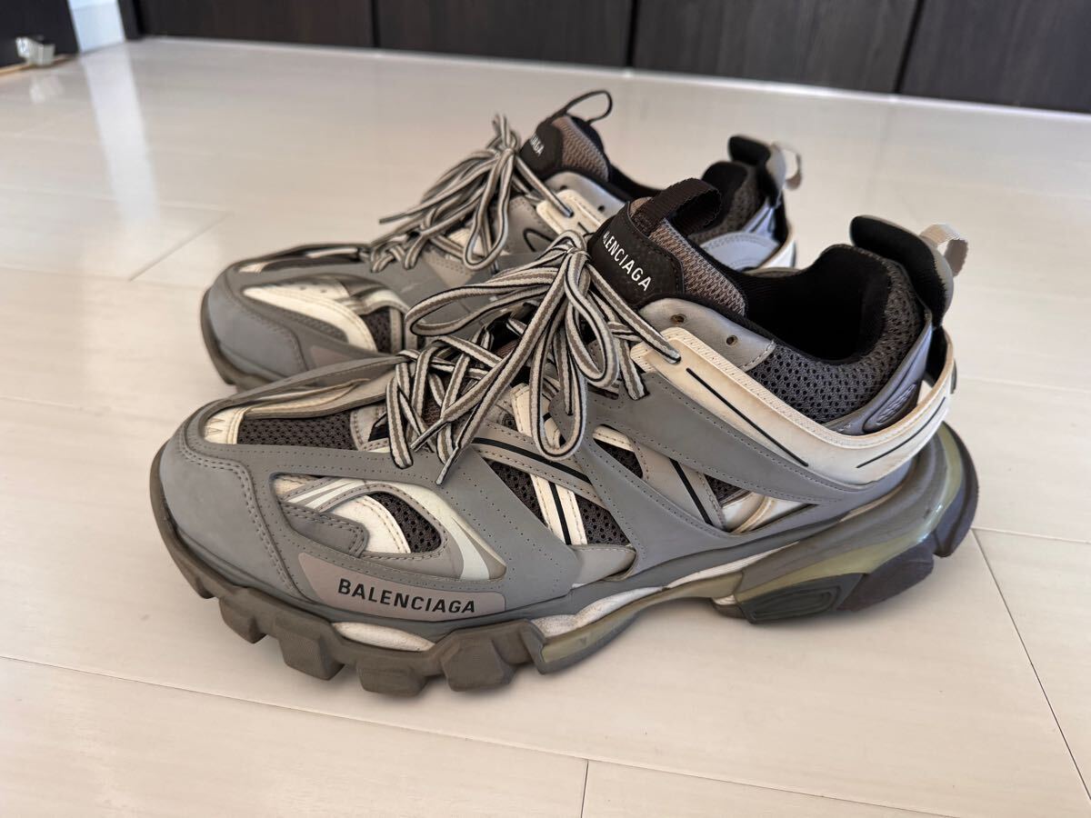 Balenciaga Track Sneaker Grey/White美品バレンシアガ トラック スニーカー グレー/ホワイト 28CM size44 US11拍卖