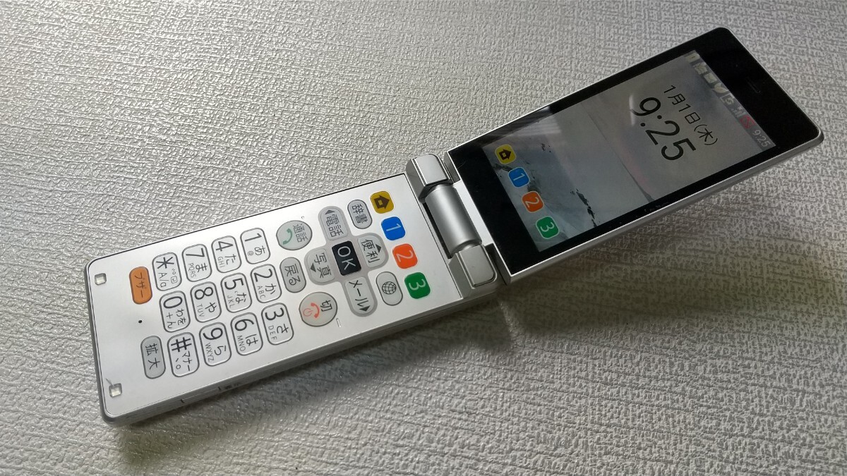 S1431 Softbank SIMフリー かんたん携帯9 505SH SHARP 4Gガラホ 簡易確認&初期化OK 判定○ 送料無料 WebにてSIMロック解除受付手続済み拍卖