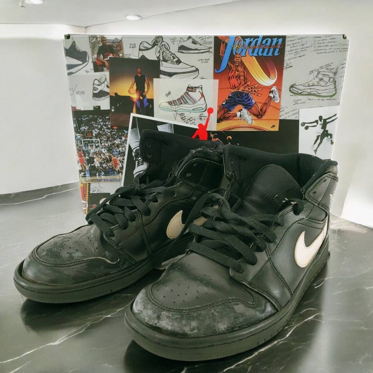 【レア】 NIKE ナイキ AIR JORDAN エアジョーダン ブラック 554724-049 26cm ブラック BLK シューズ スニーカー 靴 ヴィンテージ バスケ 箱拍卖