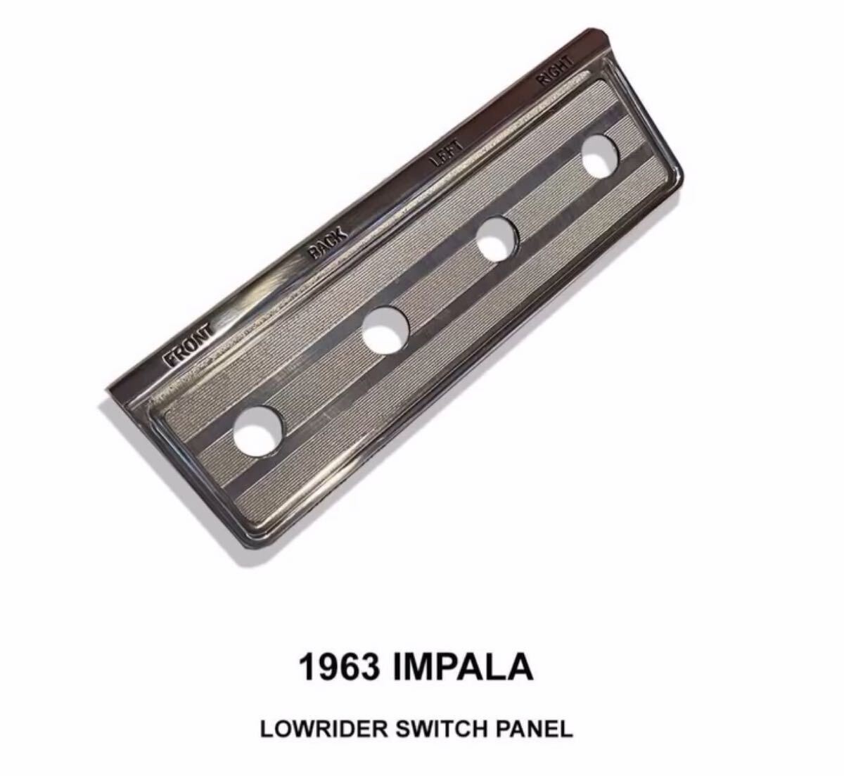 1963インパラ4ホールスイッチプレート。ハイドロスイッチプレート ローライダー拍卖